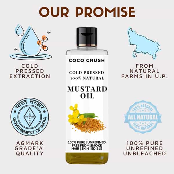 Coco Crush Cold Pressed Mustard Oil - 50Ml