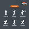 Tynor Calf And Shin Support Air Pro Black & Orange Xl 1 Unit