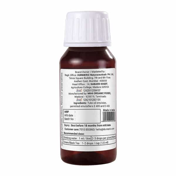 Durmeric Onedrop Tulsi Holy Basil Herbal Care Drops - 60 Ml