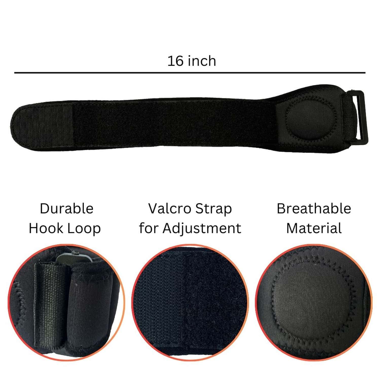 Besafe Forever Tennis Elbow Support Brace Band Universal Size | Black