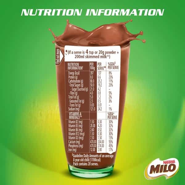 Nestle Milo Activ-Go Powder Health Drink - Chocolate Flavour Pouch - 400Gm