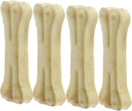 Paw Joy Rawhide Dog Chew Bone 4 Inches | Chicken Flavour | Dog Treats | 1kg