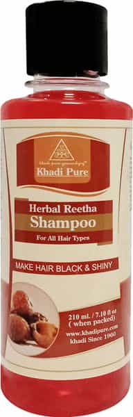 Khadi Pure Herbal Reetha Shampoo - 210Ml