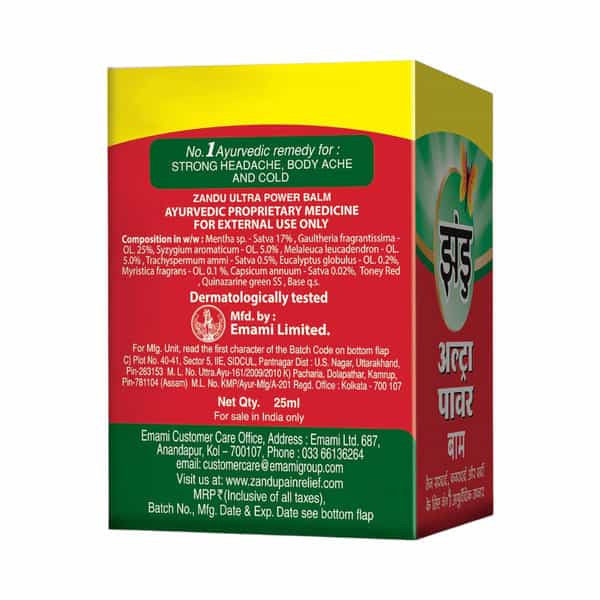 Zandu Ultra Power Balm (25Ml)
