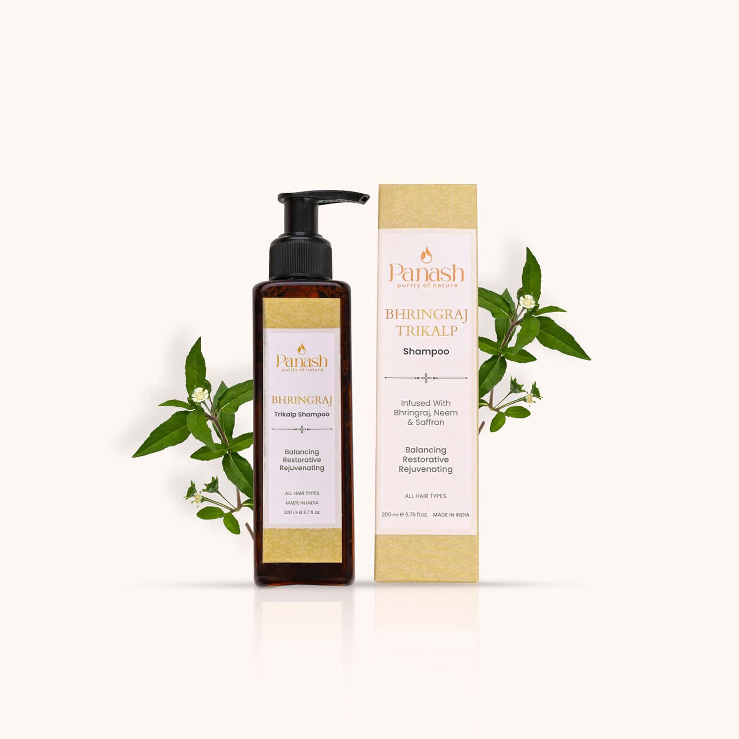 Panash Bringraj Trikalp Hair Shampoo 200 Ml