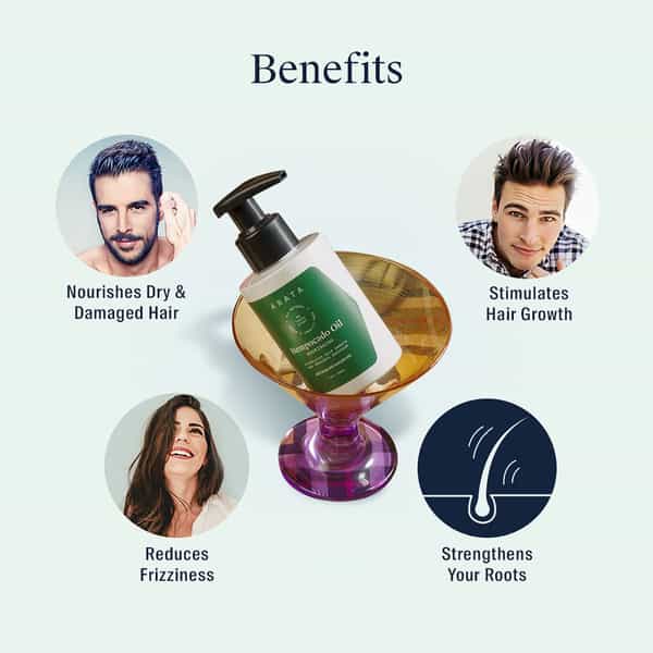Arata Natural Nourishing Hempocado Hair Oil With Hempseed & Avocado Oil (100 Ml)