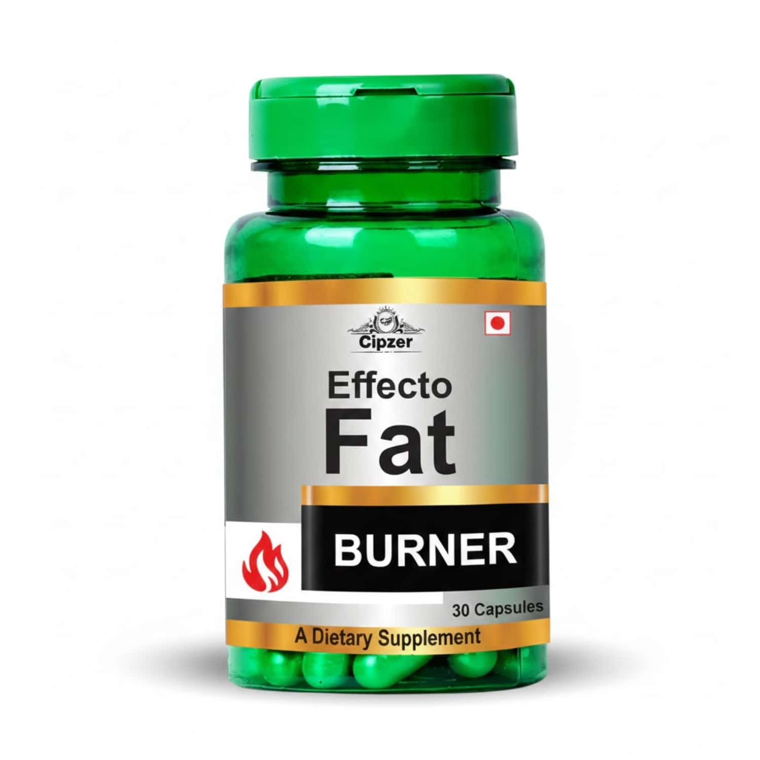 Cipzer Effecto Fat Burner Capsules | Accelerates Fat Burn & Boosts Metabolism | 30 Capsules