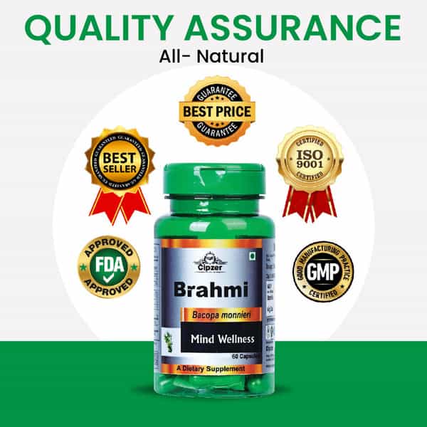 Cipzer Brahmi Capsule Enhance Memory And Brain Function With Cognitive Wellness 60 Capsules