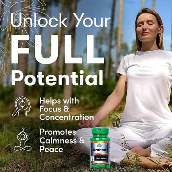 Cipzer Brahmi Capsule Enhance Memory And Brain Function With Cognitive Wellness 60 Capsules