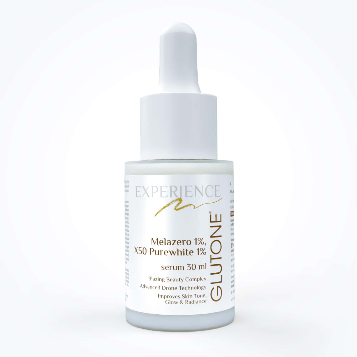 Glutone Serum | Melazero 1% & X50 Purewhite1% | Improve S Skin Tone,gro & Rediance | Bottle | 30 Ml