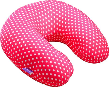 Viaggi Microbead Neck Pillow-Pink Dot