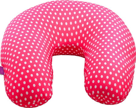 Viaggi Microbead Neck Pillow-Pink Dot