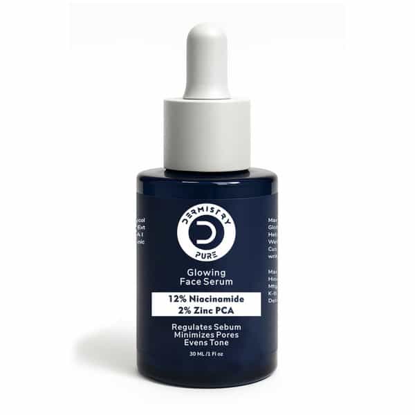 Dermistry 12% Niacinamide 2% Zinc Serum Oil Control Blemishes Minimizes Pores Evens Skin Tone 30Ml