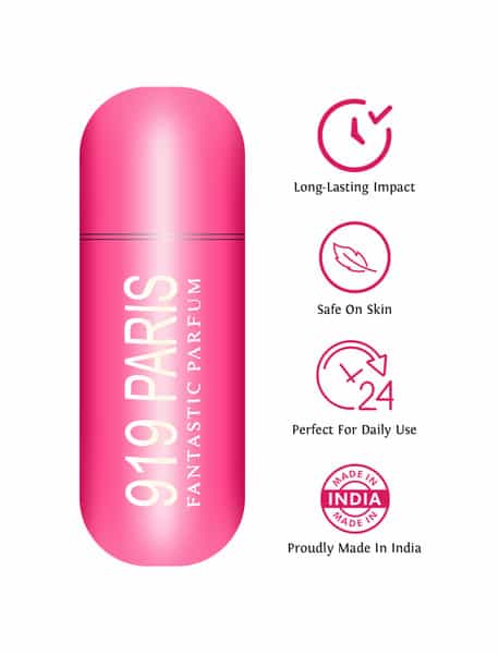 Sweet Heart 919 Paris Pink Long Lasting Eau De Perfume | 100Ml