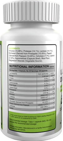 Genetic Nutrition - Ultra Digestive Enzymes 30 Capsules