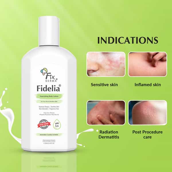 Fixderma Fidelia Nourishing Body Lotion With Rice Brain Oil Aloe Vera - 250Ml