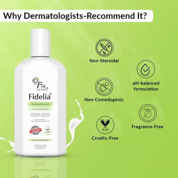 Fixderma Fidelia Nourishing Body Lotion With Rice Brain Oil Aloe Vera - 250Ml