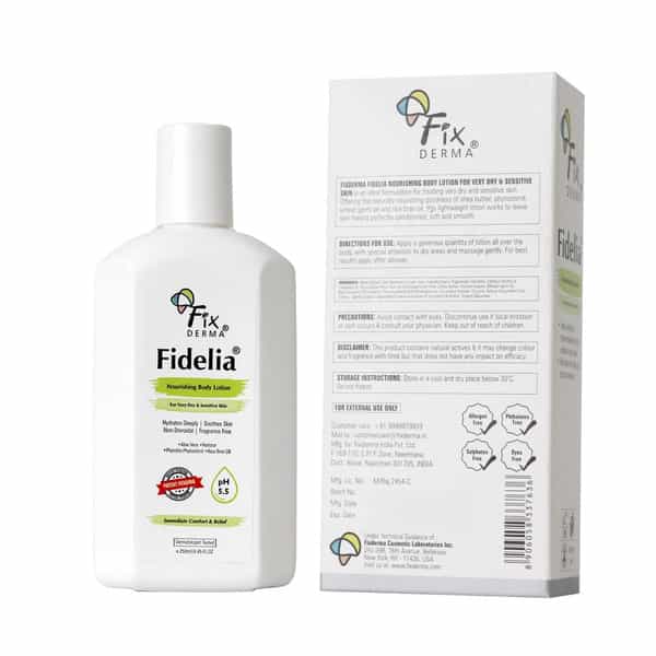 Fixderma Fidelia Nourishing Body Lotion With Rice Brain Oil Aloe Vera - 250Ml