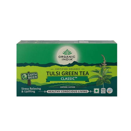Organic India Tulsi Green Tea Classic | 100 Teabags