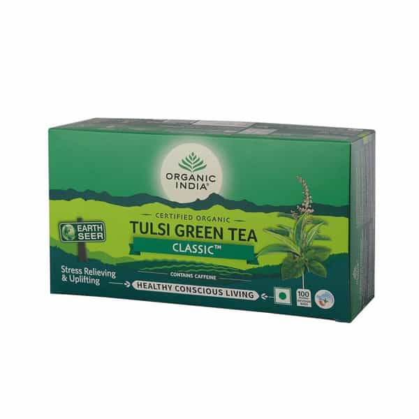 Organic India Tulsi Green Tea Classic | 100 Teabags