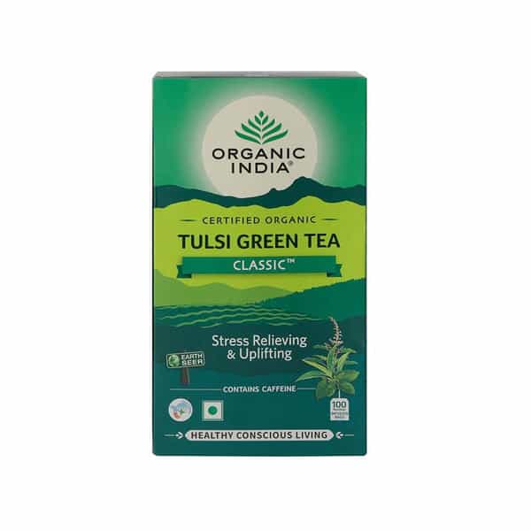 Organic India Tulsi Green Tea Classic | 100 Teabags