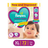 F83072pampers Active Baby Tape Style Extra Large (Xl) 12+ Kg Baby Diapers 72 No's