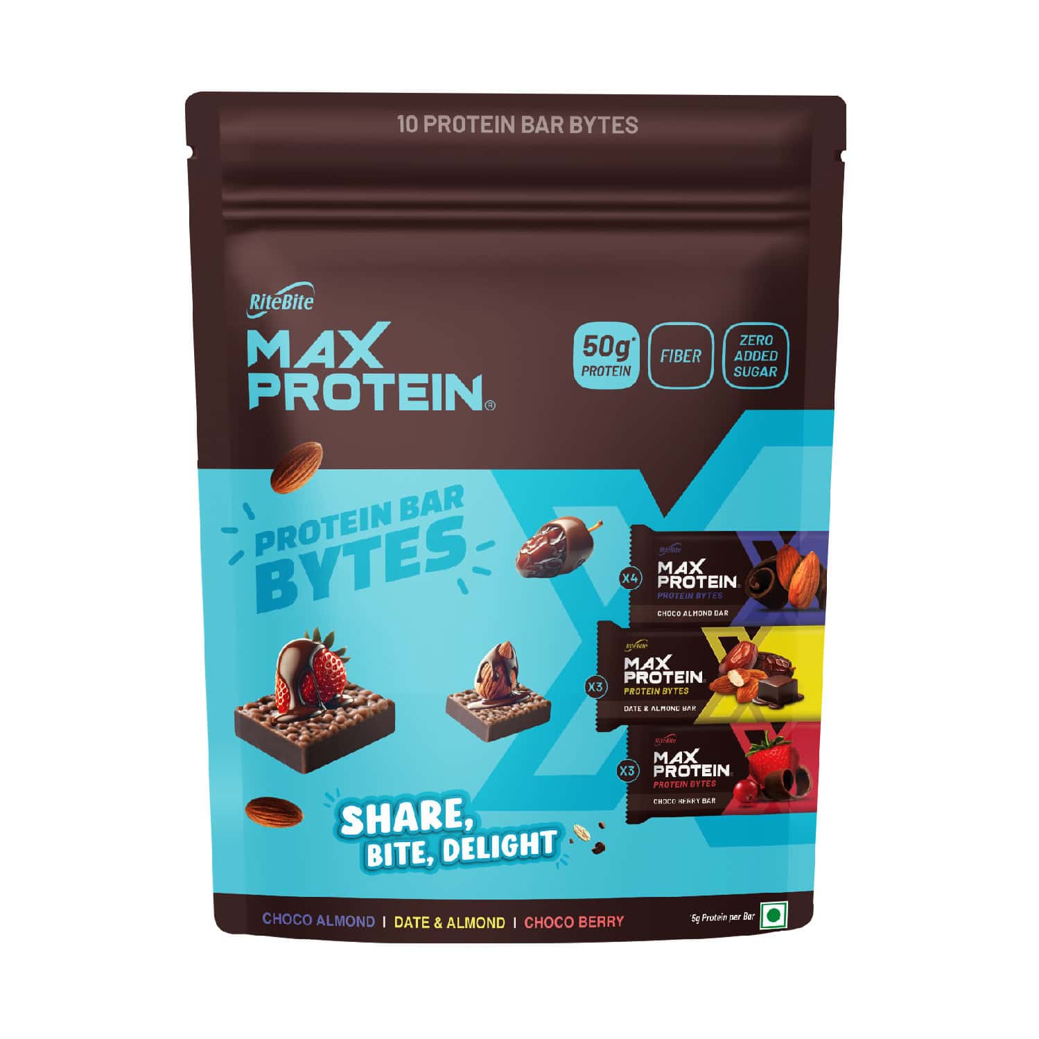 Ritebite Max Protein Mini Protein Bar | Adults | 5G Protein Anytime Snack | 244 Gm