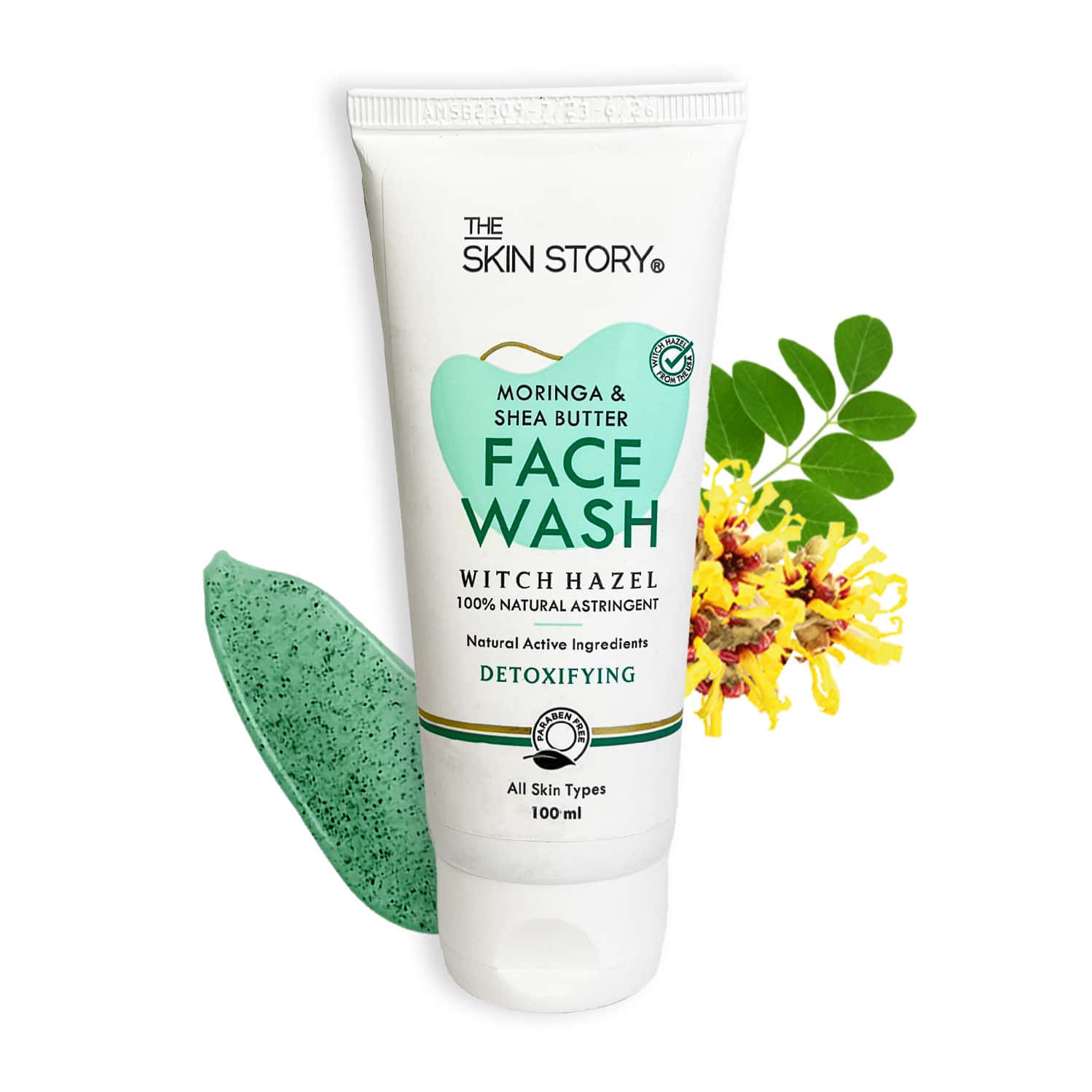 The Skin Story Moringa & Shea Butter Pore Minimizing Face Wash For Deep Cleansing, Non Drying 100 Ml