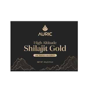 Auric Lab Certified High Altitude Shilajit/shilajeet Gold Resin 75% Fulvic Acid + Humic Acid - 20g