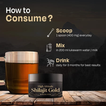 Auric Lab Certified High Altitude Shilajit/Shilajeet Gold Resin 75% Fulvic Acid + Humic Acid - 20g