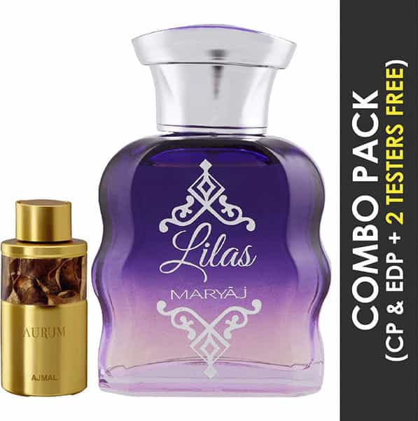 Ajmal Aurum Cp 10Ml For Women & Maryaj Lilas Perfume 100Ml For Women