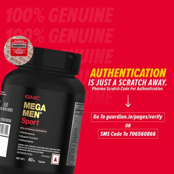 Gnc Mega Men Sport Multivitamin For Men | Formulated In Usa | 43 Premium Ingredients | 60 Tablets