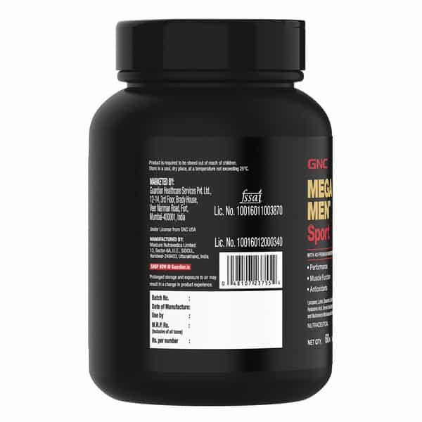 Gnc Mega Men Sport Multivitamin For Men | Formulated In Usa | 43 Premium Ingredients | 60 Tablets