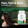 Oribite Hair Skin Nail Support Capsules With Biotin 60 Capsules