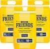 Friends Economy Adult Diapers Tape Style - 30 Count (X Large)\Waist Size 30-56.21 Inch|Combo Of 3