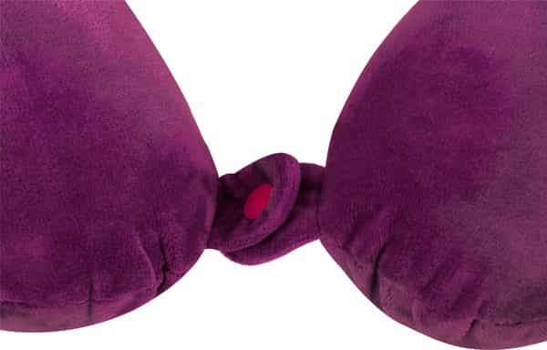 Viaggi U Shaped Memory Foam Neck Pillow- Eggplant