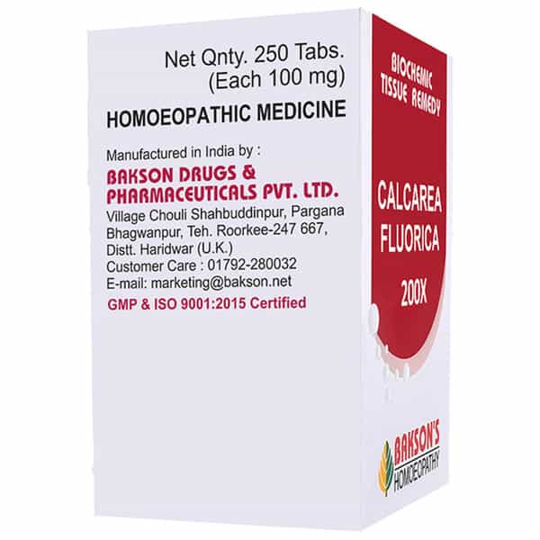 Baksons Homoeopathy Calcarea Fluorica Biochemic Tablet 200X 250 No's