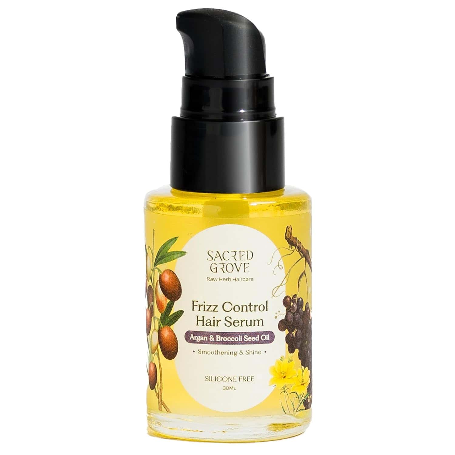 Sacred Grove Argan & Broccoli Seed Frizz Control Serum - 30ml