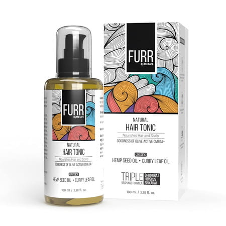 Furr By Pee Safe Natural Hair Tonic - 100ml|For Hair Nourishment And Frizz Control|For Men And Women