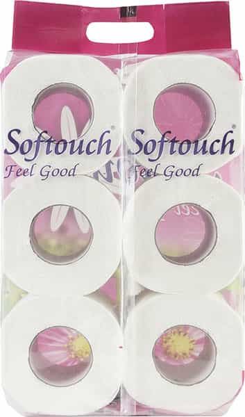 Softouch Toilet Tissue Paper Family Pack 6-In-1