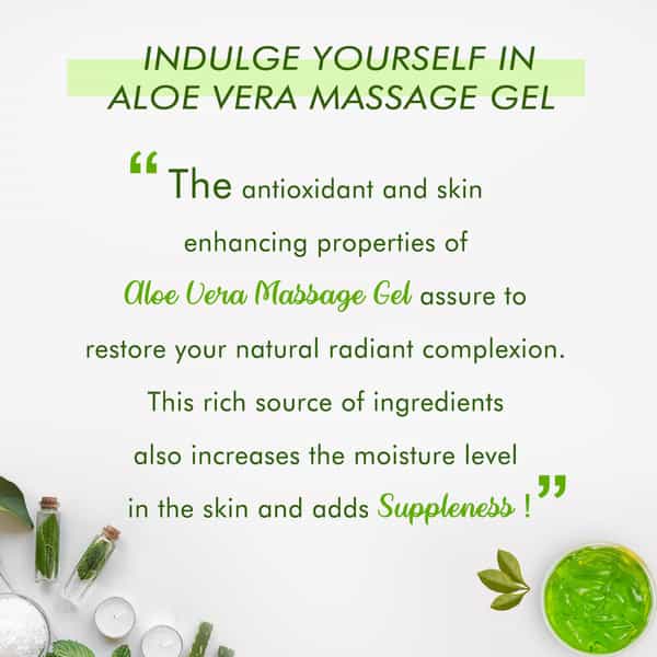 Nutriglow Aloe Vera Massage Gel For Acne/Radiant Skin /Hydrating Gel/Skin Moisturizer/Pack Of 2/100G