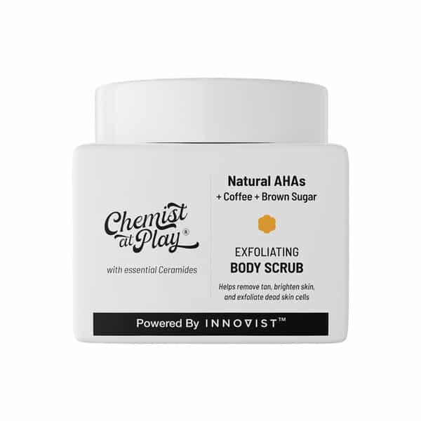 Chemist At Play Exfoliating Body Scrub For Removing Tan & Dead Skin Cells | For Men & Women | 75G