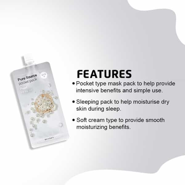 Missha Pure Source Pocket Pack (Pearl) - Pack Of 5