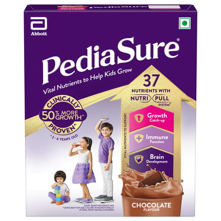 Pediasure Vital Nutrients To Help Kids Growth For 2-6 Years Old Chocolate Box Of 200 Gm