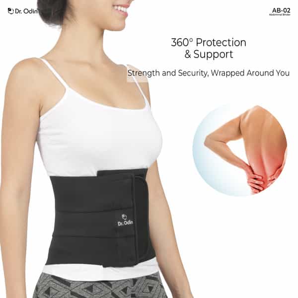 Dr. Odin Ab-02 Abdominal Binder Eco Sustainable Comfort With Breathable Hypoallergenic Support (Xxl)