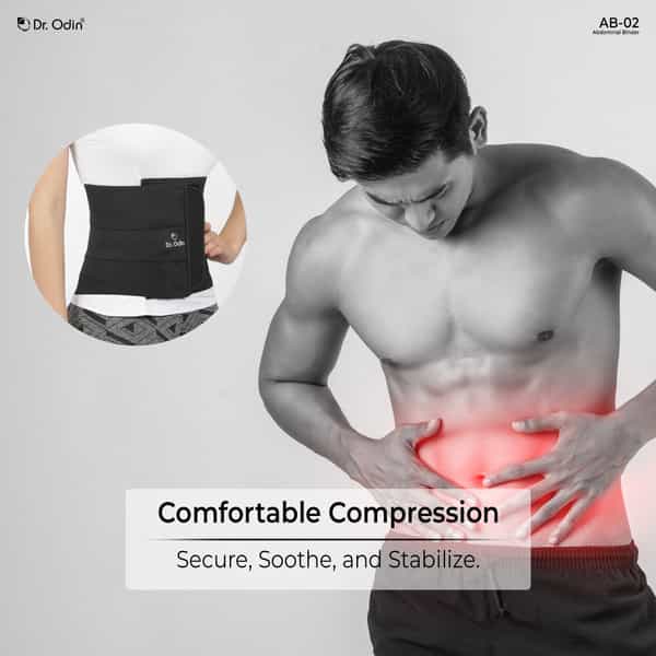 Dr. Odin Ab-02 Abdominal Binder Eco Sustainable Comfort With Breathable Hypoallergenic Support (Xxl)