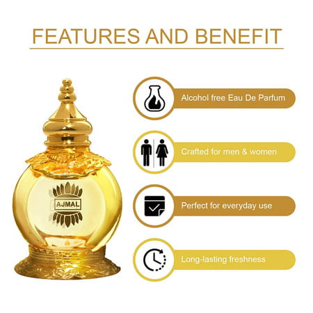 Ajmal Amber Magic Edp 100ml Perfume For Men And Mukhallat Al Wafa Cp Attar 12ml For Unisex
