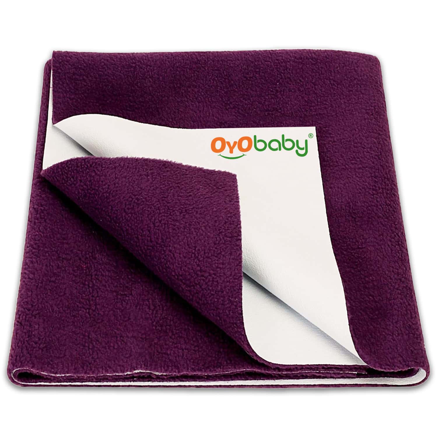 Oyo Baby Waterproof Bed Protector Baby Dry Sheet Medium Plum (70 Cm X 100 Cm)