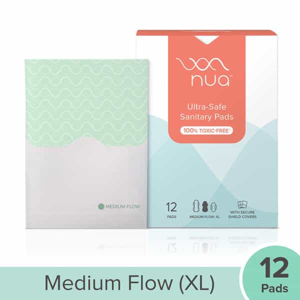 Nua Ultra-Safe Sanitary Pads | Light Flow| 12 Pads