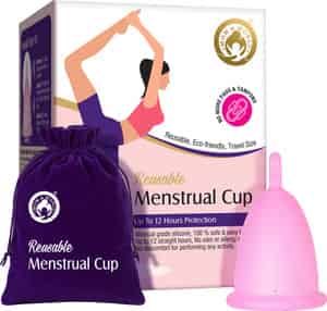 Mom & World Reusable Menstrual Cup For Women 100% Medical Grade Silicone- (large)